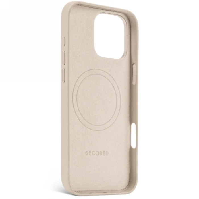 Decoded - Decoded iPhone 16 Pro Max Mobilskal Magsafe Läder - Beige