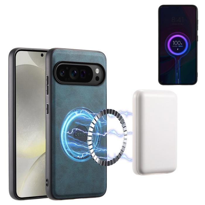 DENIOR - DENIOR D14 Google Pixel 9 Pro Magnetfodral PC+TPU Blå