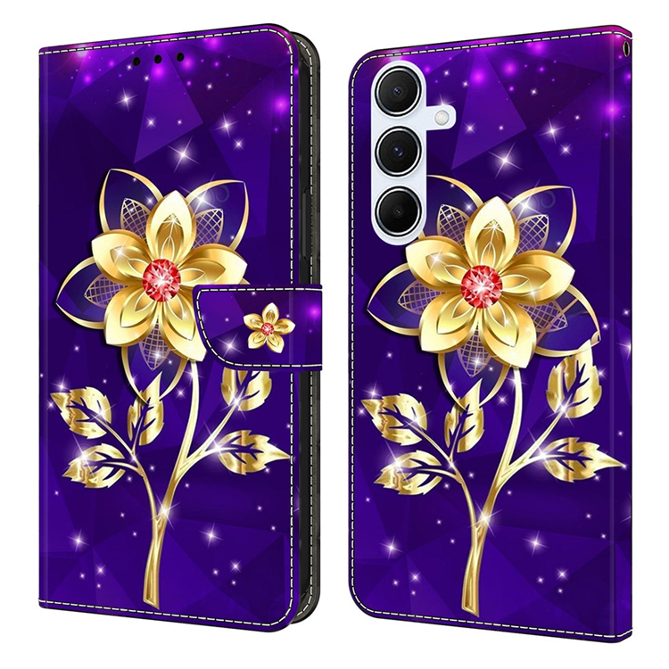 Galaxy A17/A26 Plånboksfodral PU-läder Pattern Printing - Lila | 2353 | AlltMobil