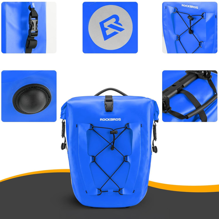 Rockbros - Rockbros Vattentät Cykelväska 25-32L - Blå