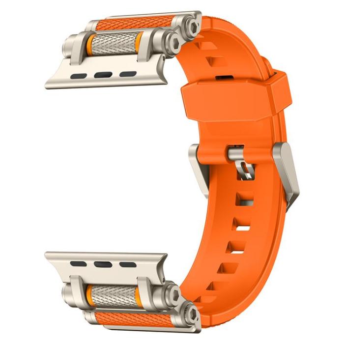 Boom of Sweden - Apple Watch Ultra 2 (49mm) Armband Rotation Axis Silikon - Orange