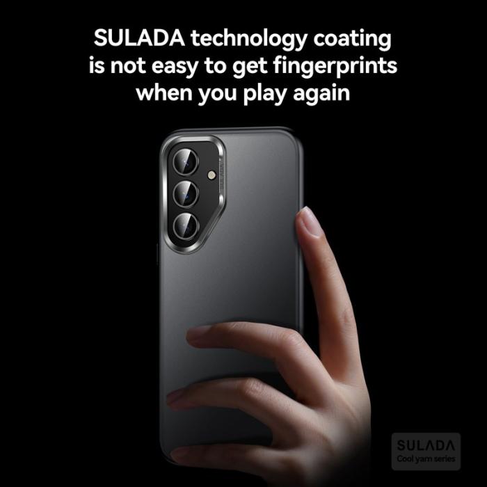 SULADA - SULADA Mobilskal till Galaxy S25 Ultra PC+TPU Stöttålig Svart
