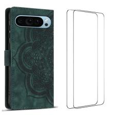 WANLONFENG - WANLONFENG Google Pixel 10 Pro Plånboksfodral Med 2 härdat glas