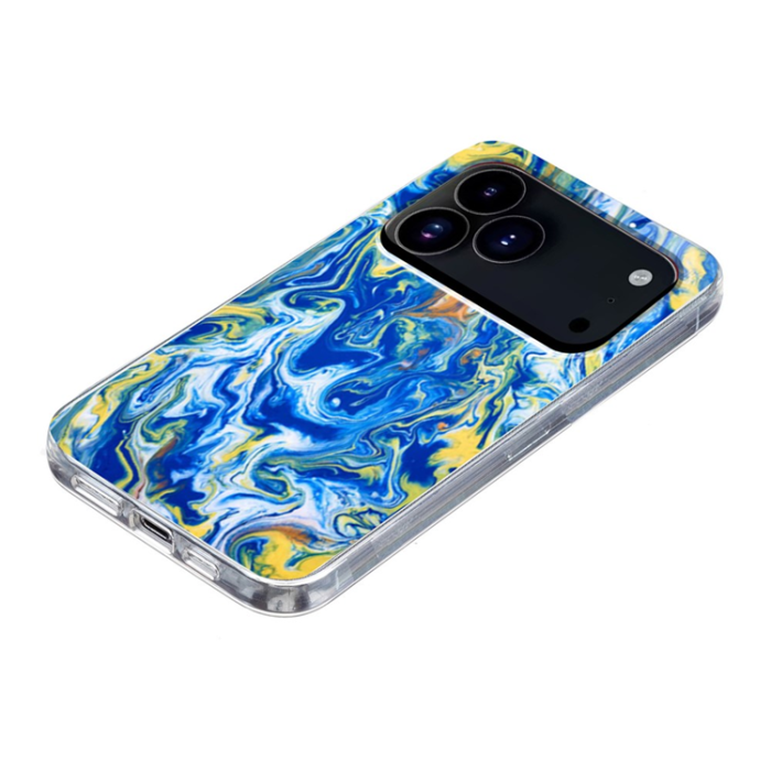 A-One Brand - iPhone 17 Pro Max Mobilskal Marble Pattern Printing Soft