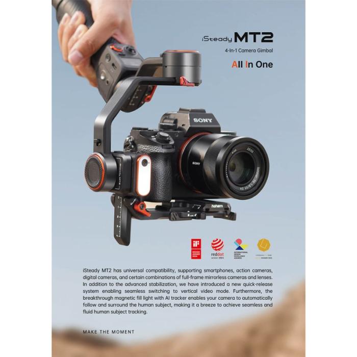 HOHEM - HOHEM Kamera och Telefon Gimbal iSteady MT2