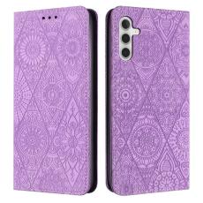OEM - Pl&aring;nboksfodral f&ouml;r Samsung Galaxy S26 Konstl&auml;der St&auml;ll - Lila