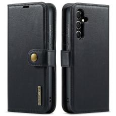 DG.MING - DG.Ming Pl&aring;nboksfodral f&ouml;r Samsung Galaxy S26 &Auml;kta l&auml;der St&auml;ll - Svart
