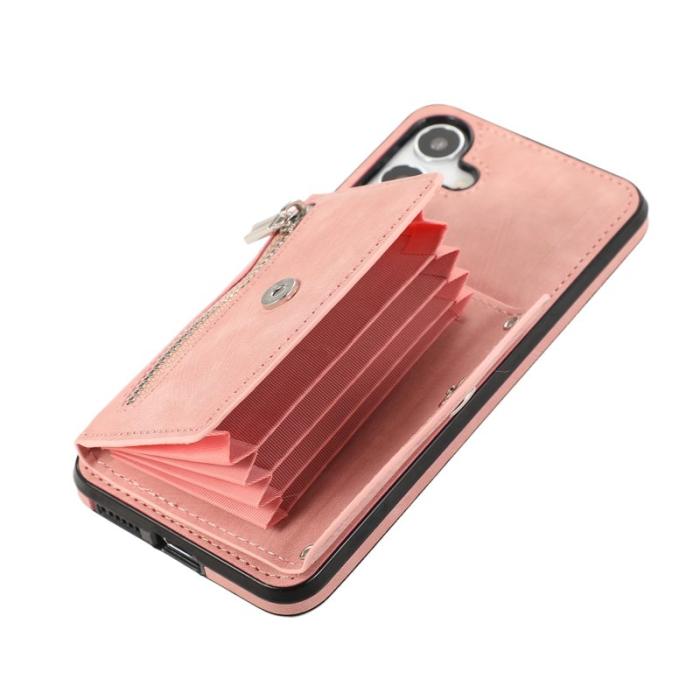 OEM - Mobilfodral för Samsung Galaxy S26 Kickstand Kortplats PU + PC - Roséguld