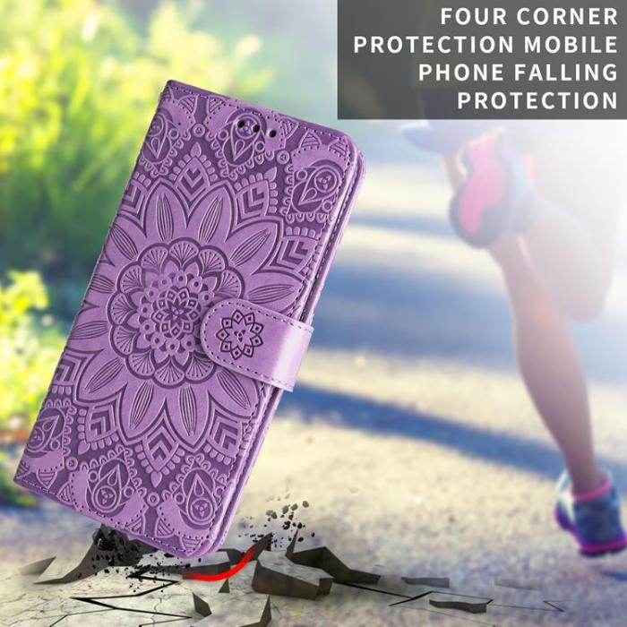 A-One Brand - Xiaomi 17 Pro Plånboksfodral Sunflower Imprint - Lila