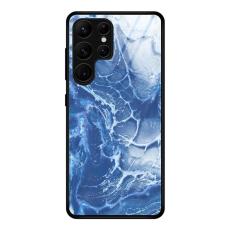 OEM - Mobilskal f&ouml;r Samsung Galaxy S26 Ultra Marmor m&ouml;nster H&auml;rdat glas + - Gr&aring;