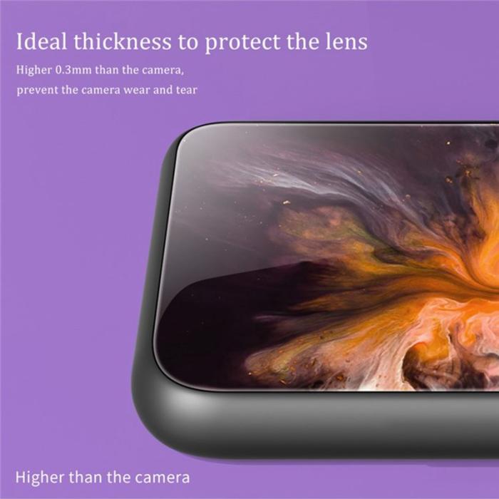 OEM - Mobilskal för Samsung Galaxy S26 Ultra Marmor mönster Härdat glas + - Grå