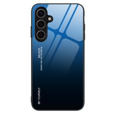 OEM - Mobilskal f&ouml;r Samsung Galaxy S26 Gradient F&auml;rg H&auml;rdat Glas + TPU - Bl&aring;