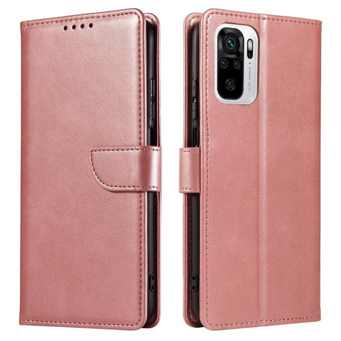 UTGATT1 - Magnet Elegant Kickstand Fodral Xiaomi Redmi Note 10 5G / Poco M3 Pro - Rosa
