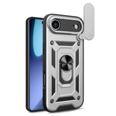 A-One Brand - iPhone 17 Air Mobilskal Slide Kameralock PC + TPU - Silver