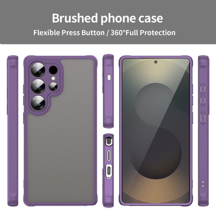 WANLONFENG - WANLONFENG Galaxy S25 Ultra Mobilskal FD Series Skin - Lila