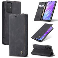 Caseme - CASEME Series Pl&aring;nboksfodral Konstl&auml;der St&auml;ll Samsung Galaxy S20 Plus - Svart