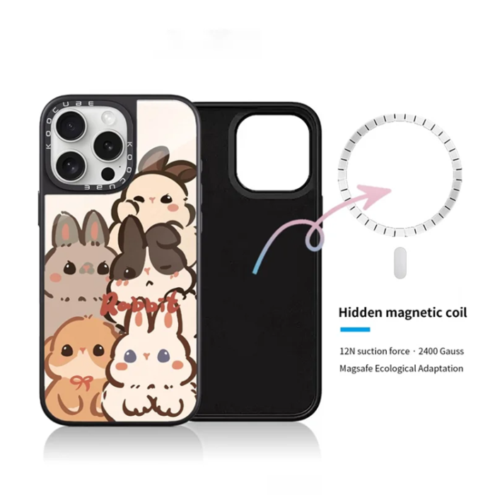 A-One Brand - iPhone 14 Pro Max Mobilskal MagSafe Aluminium Silikon