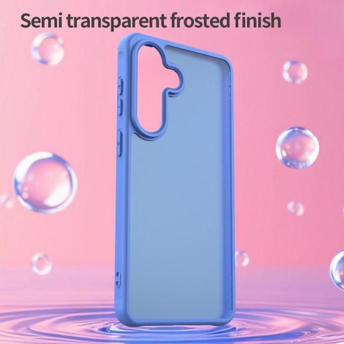 OEM - Mobilskal till Samsung Galaxy S26 Plus Stöttåligt Luftkuddar Frostad Plast - Blå