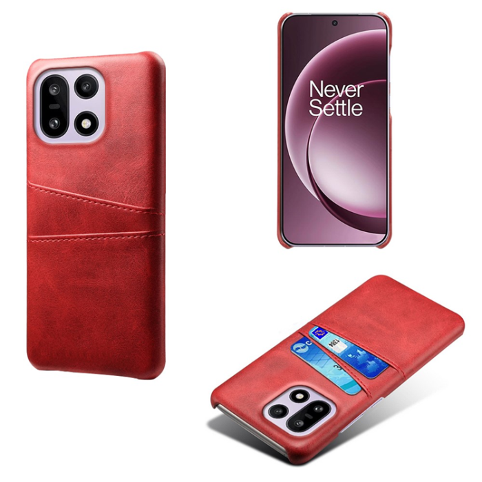 A-One Brand - OnePlus 15 5G Mobilskal Korthållare Dual PU Läder