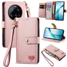 A-One Brand - Xiaomi 15 Ultra Plånboksfodral RFID Blocking Zipper - Rosa