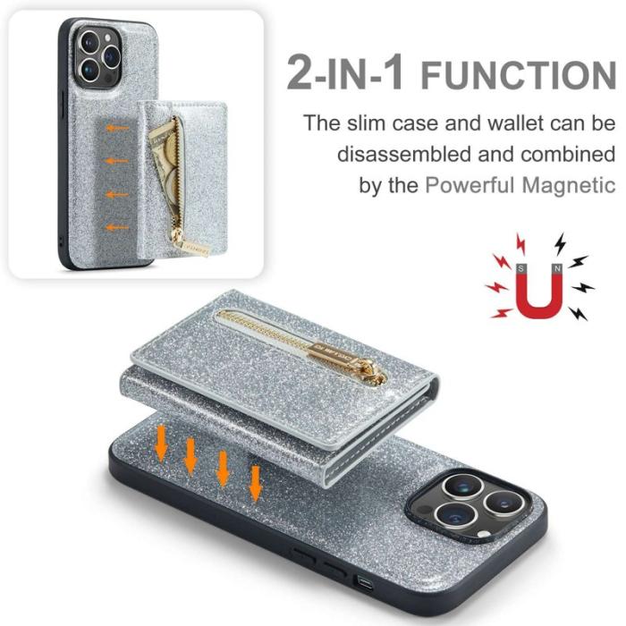 DG.MING - DG.MING M3 Series Mobilskal till iPhone 13 Pro 2-i-1 Silver