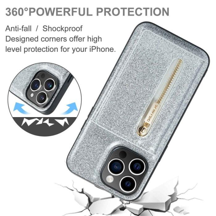 DG.MING - DG.MING M3 Series Mobilskal till iPhone 13 Pro 2-i-1 Silver
