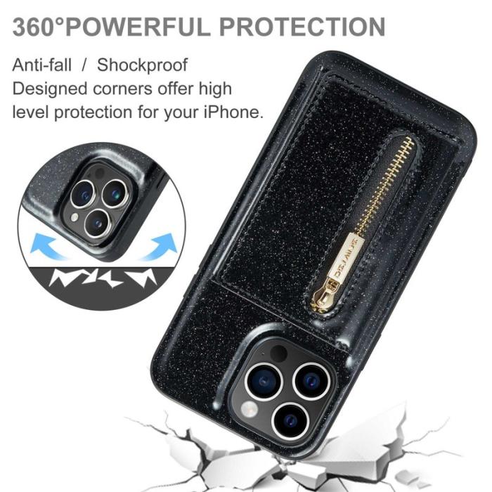 DG.MING - DG.MING M3 Series Mobilskal till iPhone 13 Pro 2-i-1 Svart