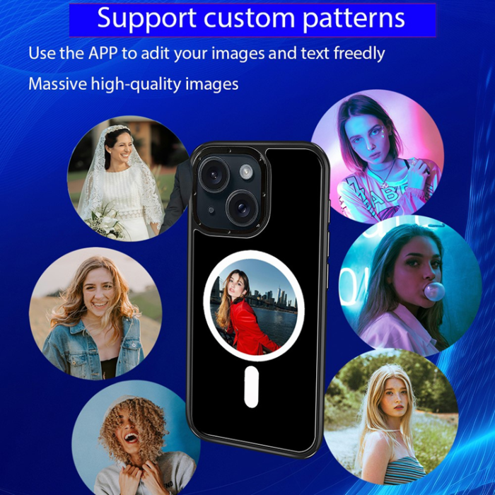 A-One Brand - iPhone 15 Mobilskal MagSafe E-Ink NFC 6-Färgad TPU + PC