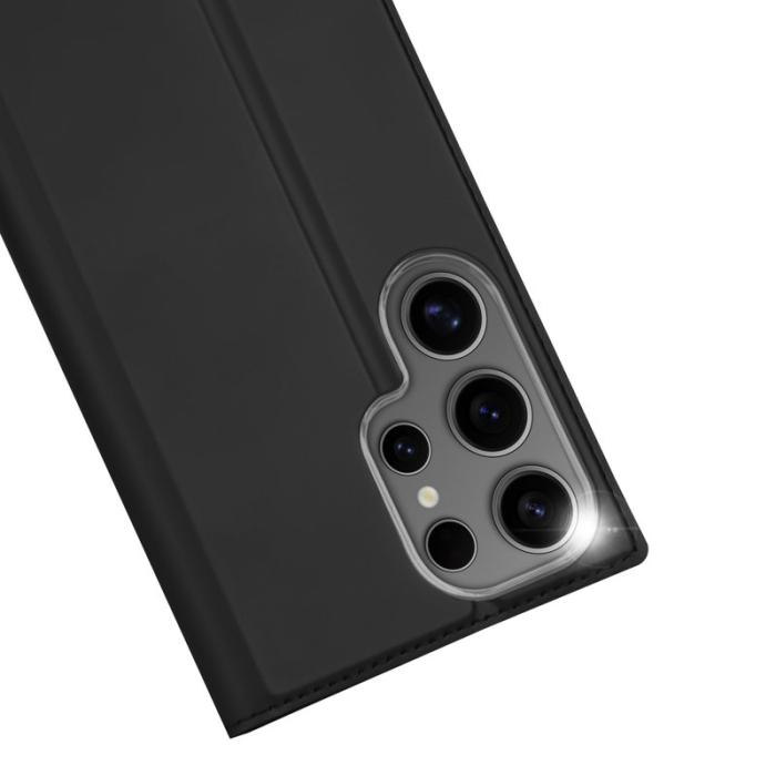 Dux Ducis - DUX DUCIS Skin Pro Series Samsung Galaxy S25 Ultra Fodral - KonstLäder - Svart