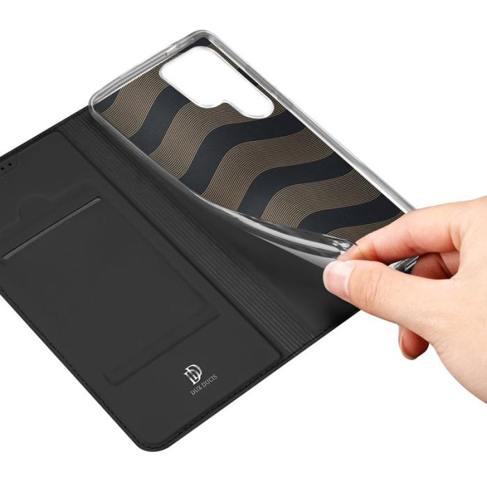 Dux Ducis - DUX DUCIS Skin Pro Series Samsung Galaxy S25 Ultra Fodral - KonstLäder - Svart