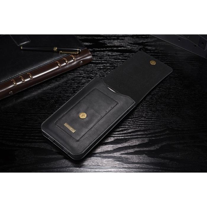 DG.MING - DG.MING Split Leather Phone Pouch S - Fodral med kortplatser, Svart