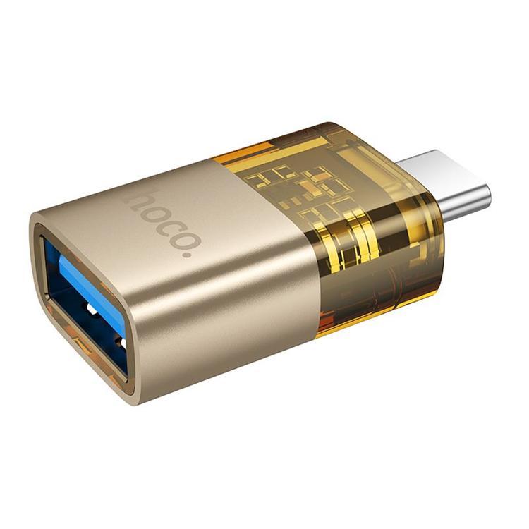 HOCO USB-C till USB-A OTG Adapter UA36B - Guld | 505295 | AlltMobil