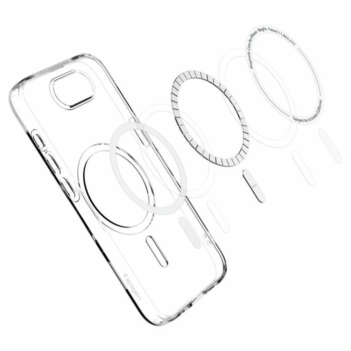 Spigen - Spigen iPhone 16e Mobilskal Magsafe Liquid Crystal - Clear