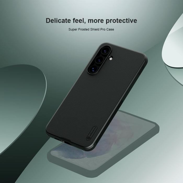 Nillkin - NILLKIN Super Frosted Shield Pro Mobilskal till Samsung Galaxy S24 FE - Svart