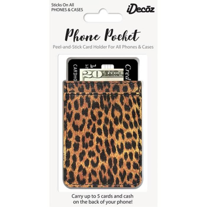 UTGATT5 - IDECOZ Kortficka för Mobiltelefon - Leopard