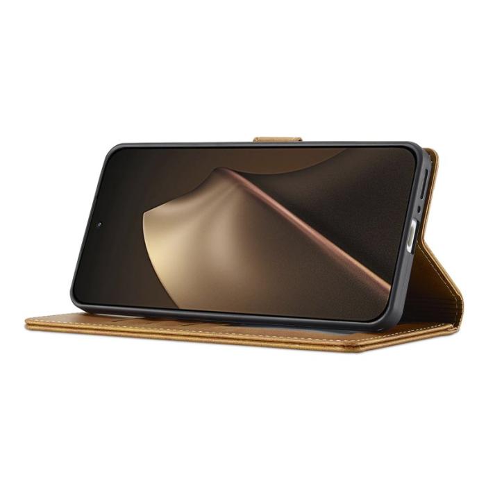LC.imeeke - LC.IMEEKE Xiaomi 15T Plånboksfodral Konstläder - Gul