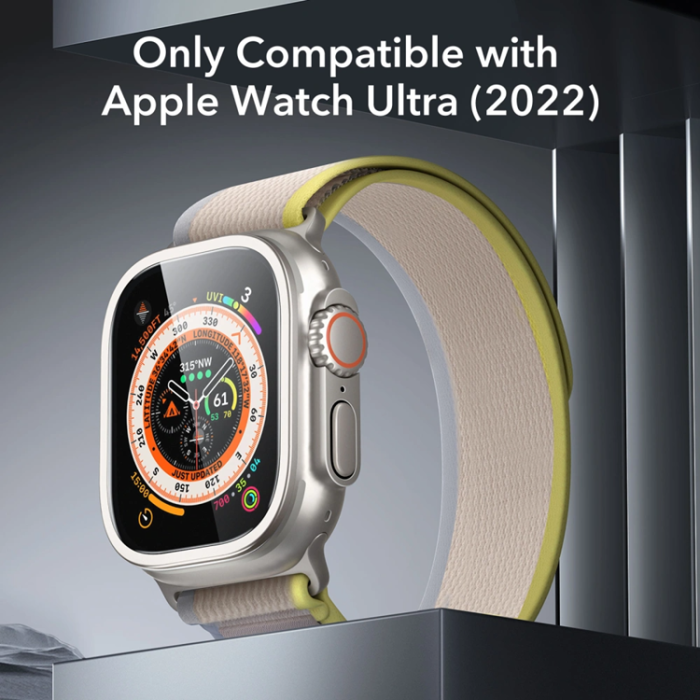 ESR - [2-Pack] ESR Apple Watch Ultra 1/2/3 (49mm) Härdat Glas Skärmskydd Armorite