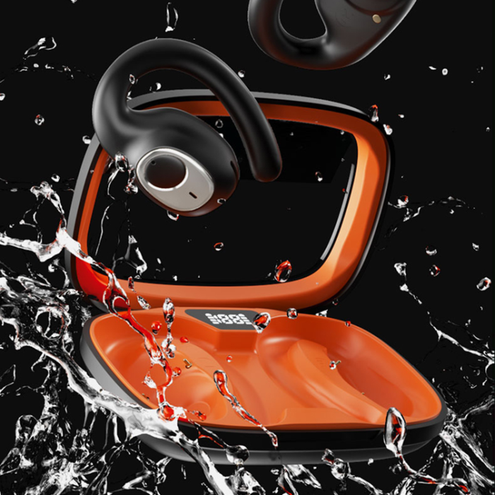 A-One Brand - Trådlösa Bluetooth-Hörlurar Open-Ear Hook Sports IPX5 Vattentäta ENC X5