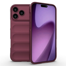 Amorus - AMORUS iPhone 17 Pro Mobilskal Shockproof TPU Rugged - Vinröd