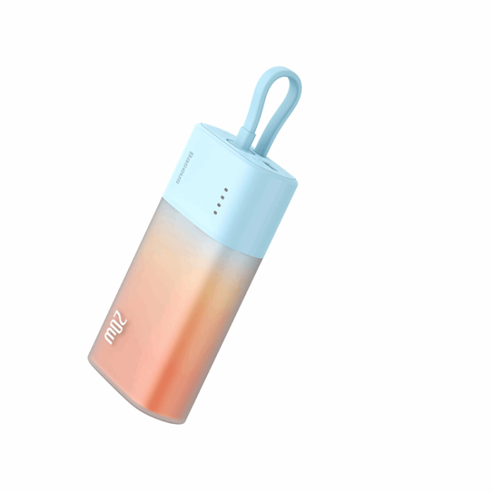 BASEUS - Baseus Powerbank 5200mAh Popsicle 20W - Blå/Orange