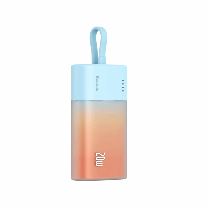 BASEUS - Baseus Powerbank 5200mAh Popsicle 20W - Blå/Orange