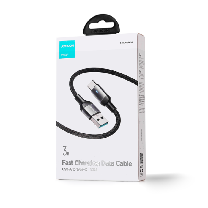 Joyroom - Joyroom A10 USB-C till USB-A kabel 3A 1.2m - Svart