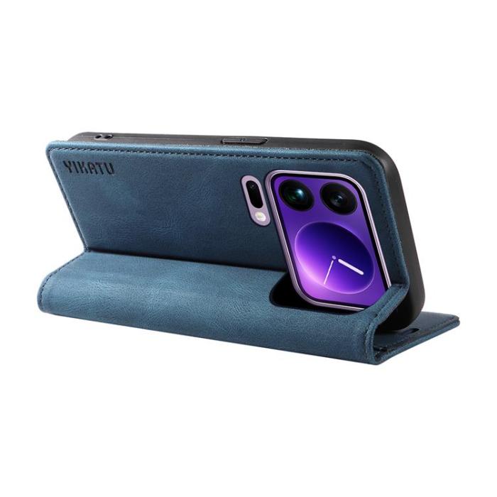 YIKATU - YIKATU Xiaomi 17 Pro Max Plånboksfodral Skin Touch - Blå