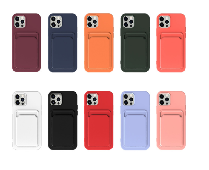 OEM - iPhone 13 Pro Max Skal med Kortfack - Lila