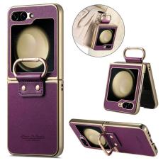 A-One Brand - Mobilskal f&ouml;r Galaxy Z Flip 6 Electroplating Ring Kickstand