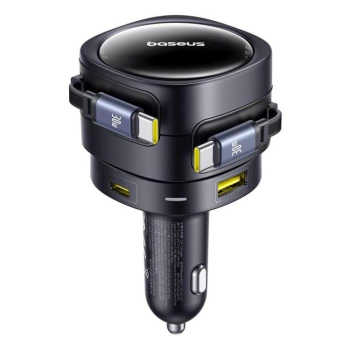 BASEUS - Baseus PD Billaddare 90W 2x USB - Svart