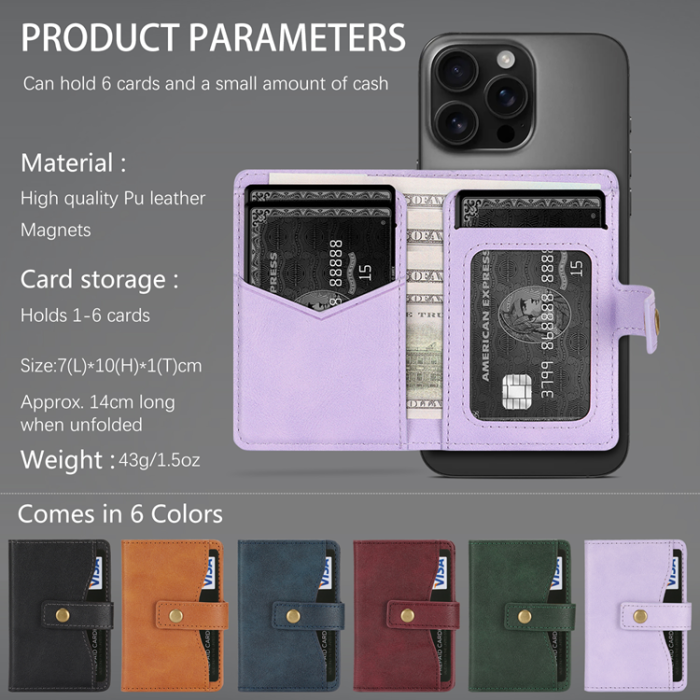 A-One Brand - Galaxy S25 Ultra Mobilskal MagSafe Detachable Korthållare Kickstand