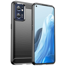 OEM - Realme Narzo 50 5G Skal Carbon Silicone Flexible - Svart