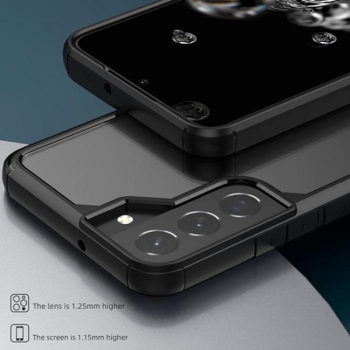 iPaky - IPAKY Acrylic Skal Galaxy S22 Plus 5G - Svart