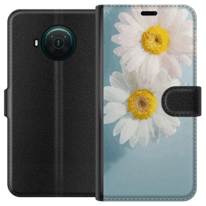 iSecrets - Plånboksfodral till Nokia X20 med Sommarblommor